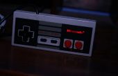 NES-Controller mit Leds aufleuchten das Logo