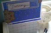 Wie erstelle ich einen wiederverwendbaren Januar Schnee Kalender