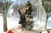 Ein Schnee-Diorama-Glasbaumbehang machen
