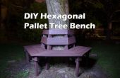 DIY-sechseckige Baum Bank aus Holz-Paletten - 100 % Palettenholz