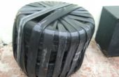 Recycelte Auto Reifen und Rad Schlauch Stuhl