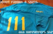 Bootleg Fallout 4 T-Shirts mit einem Schneideplotter. aka Gun Runner Hemden