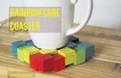 Regenbogen-Cube-Coaster