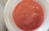 Schnell, einfach und gesund gefrorenen Erdbeerjoghurt