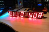 Emma: eine 8-stelligen alphanumerischen LED-Anzeige angetrieben durch elektrische Imp