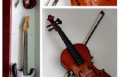 Hängen Sie eine Geige mit Glashalter und Wasserhahn Dichtung