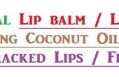 Natürliche Lippenbalsam / Lippenstift mit Kokosnuss-Öl bis zur Ferse rissige Lippen oder rissige Fersen. 