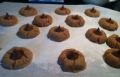 Einfache 4-Zutat Erdnussbutter Blossom Cookies