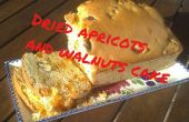 Walnüsse und getrocknete Aprikosen Kuchen