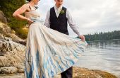 Handbemalt, Upcycled Wedding Dress