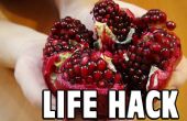 Essen Leben Hack: Wie man einen Granatapfel entkernen