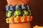 Wie erstelle ich Rainbow Loom Armband doppelte x Kreuz * INTERMEDIATE LEVEL *