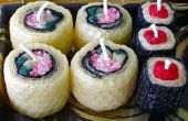 Kerzen aus Bienenwachs Sushi