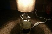 Recycling einer Flasche in eine Lampe