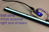 Scanner-Leuchte und Arduino als eine RGB-Lampe