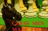 Schachfiguren aus Beton gemacht! 