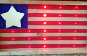 LED-amerikanische Flagge. 