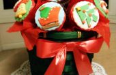 Süßeste Gegenwart zu geben: Cupcakes Weihnachtsstrauß