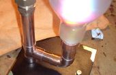 Eine Steampunk-Lampe mit Muliti Farb-LEDs