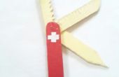 Macht eine richtige Schweizer Armee Messer mit Popsicle Sticks (normale Größe). V2. 0