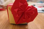 Einfache dekorative Origami Herz / Buch mark