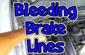 Blutende Bremsleitungen - schnell, effektiv und chaotisch. 