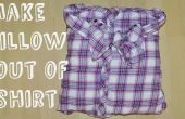 Machen Sie eine Bogen Kissen aus Hemd (ohne Nähen oder kleben)
