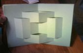 Einfache geometrische Papierkarte