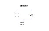 Lichtsensor bilden LDR und LED