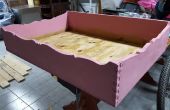 Hunde Bett Holz Vintage