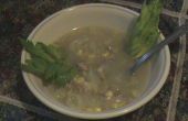 Türkei-Suppe, leckere und einfache Möglichkeit, Bräter reinigen