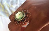 Blume Ring aus Kupfer