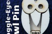 Machen eine goggle-eyed Owl Pin