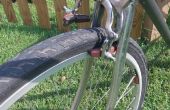 Altes Fahrrad, neue Räder - Gebäude eine Drop-Schraube um die Bremsen passen zu machen. 