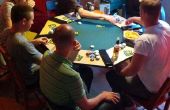 Einfach 8 Sitz Poker Tischplatte mit Beleuchtung