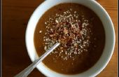 Vegane Slow Cooker Butternut-Kürbis Potage mit Chili und Kakaopulver für den Winter