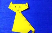 Wie erstelle ich Papier Katze (Origami)