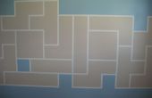 Tetris Farbe Wand