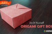 Origami-Geschenk-Box mit einem Blatt Papier