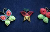 Wie man schöne Schmetterlinge mit Papierkunst Quilling - dekorieren Sie Ihr Zimmer! 