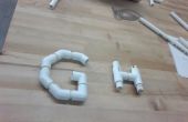 PVC Rohr Buchstaben G und H