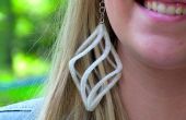 3D gedruckt Spiral Ohrringe