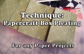 Wie erstelle ich Papercraft Box Plissee