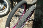 Hausgemachte Fahrrad slick-Reifen. 