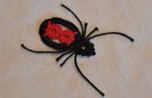 Tatted Black Widow Spider Anhänger