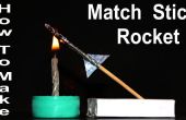 Machen Sie eine Mini Matchstick Rakete mit Streichholzkopf und Launcher