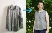 Upcycle eine Männer-t-Shirt zu einem Retro-Sommer Bluse