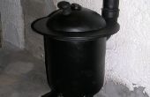 DIY Holzofen Pot Belly Stove. hergestellt aus einem Gastank