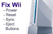 Fix + Reparatur Nintendo Wii gebrochen Power / Reset / Synchronisieren / Auswurftaste (s)