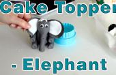 Wie erstelle ich Zucker Paste Fondant Elefant Cake Topper
